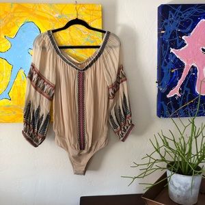 Free People off the shoulder bodysuit